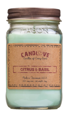 Citrus & Basil 16 oz. Candles