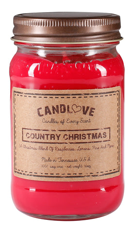 Country Christmas 16 oz. Candles