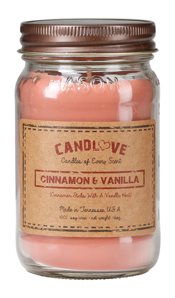 Cinnamon & Vanilla 16 oz. Candles