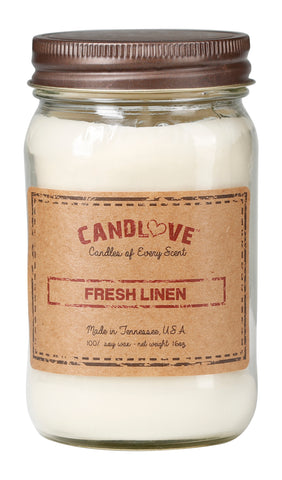Fresh Linen 16 oz. Candles